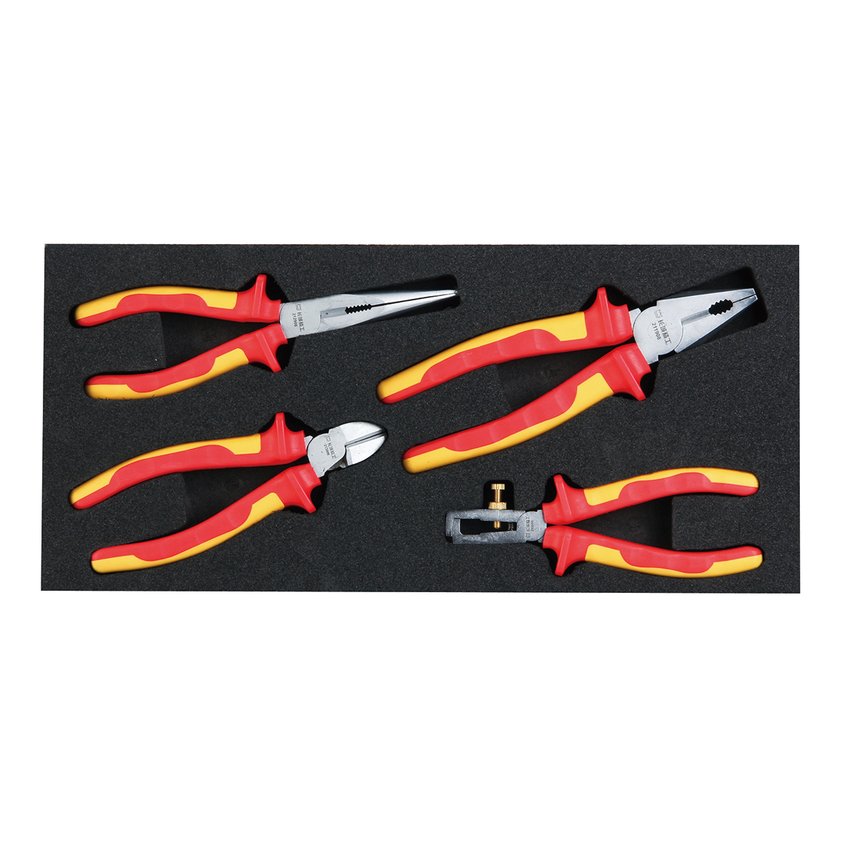 4 件絕緣鉗子組合工具