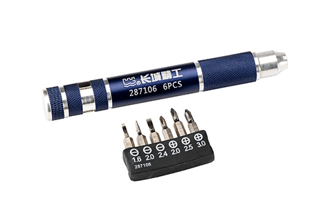 6 件一字、十字迷你螺絲批組套