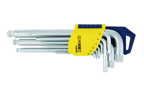 9pcs S2 圓柄球頭加長(zhǎng)內(nèi)六角扳手組套