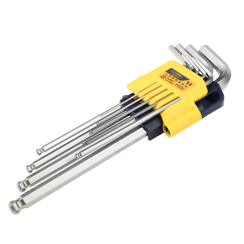 9pcs S2 鎖緊式球頭特長內(nèi)六角組套