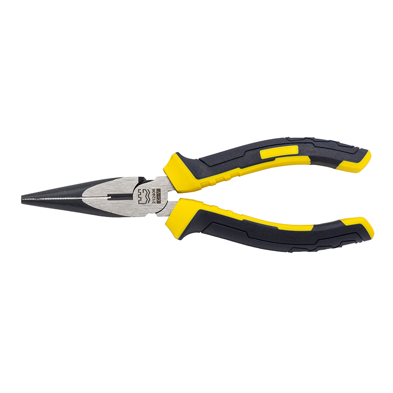 Great Wall Industrial-Grade German-Style Bi-Color Handle Long Nose Pliers，Labor-Saving
