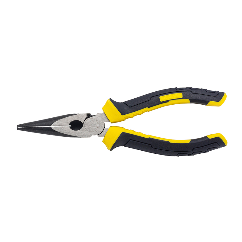 Great Wall Industrial-Grade German-Style Bi-Color Handle Long Nose Pliers，Labor-Saving