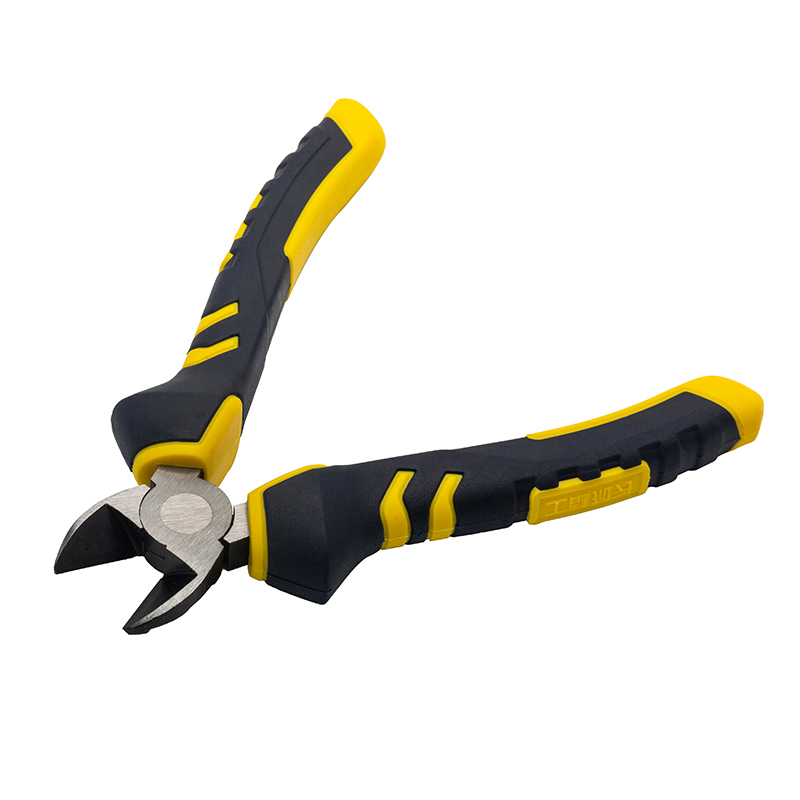 Great Wall Industrial-Grade German-Style Bi-Color Handle Diagonal Cutters Pliers，Labor-Saving