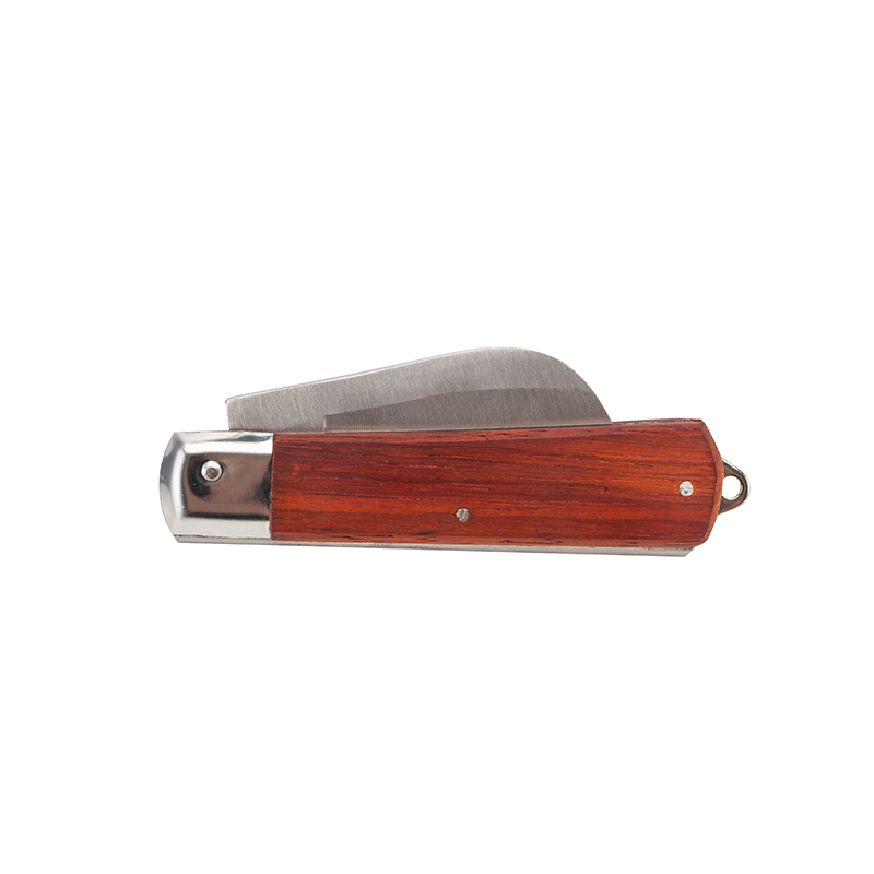 Great Wall Wood Handle Curved Electrician Knife
